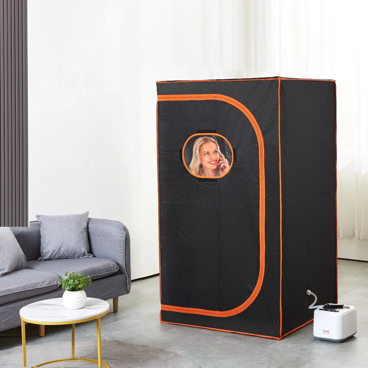 Portable steam sauna tent for home, view 8