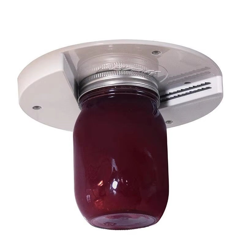 Under-cabinet one-hand jar opener, view 1