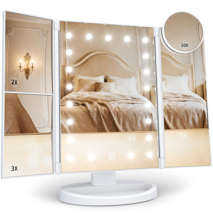 The Vanity Pro Mirror — Trifold LED