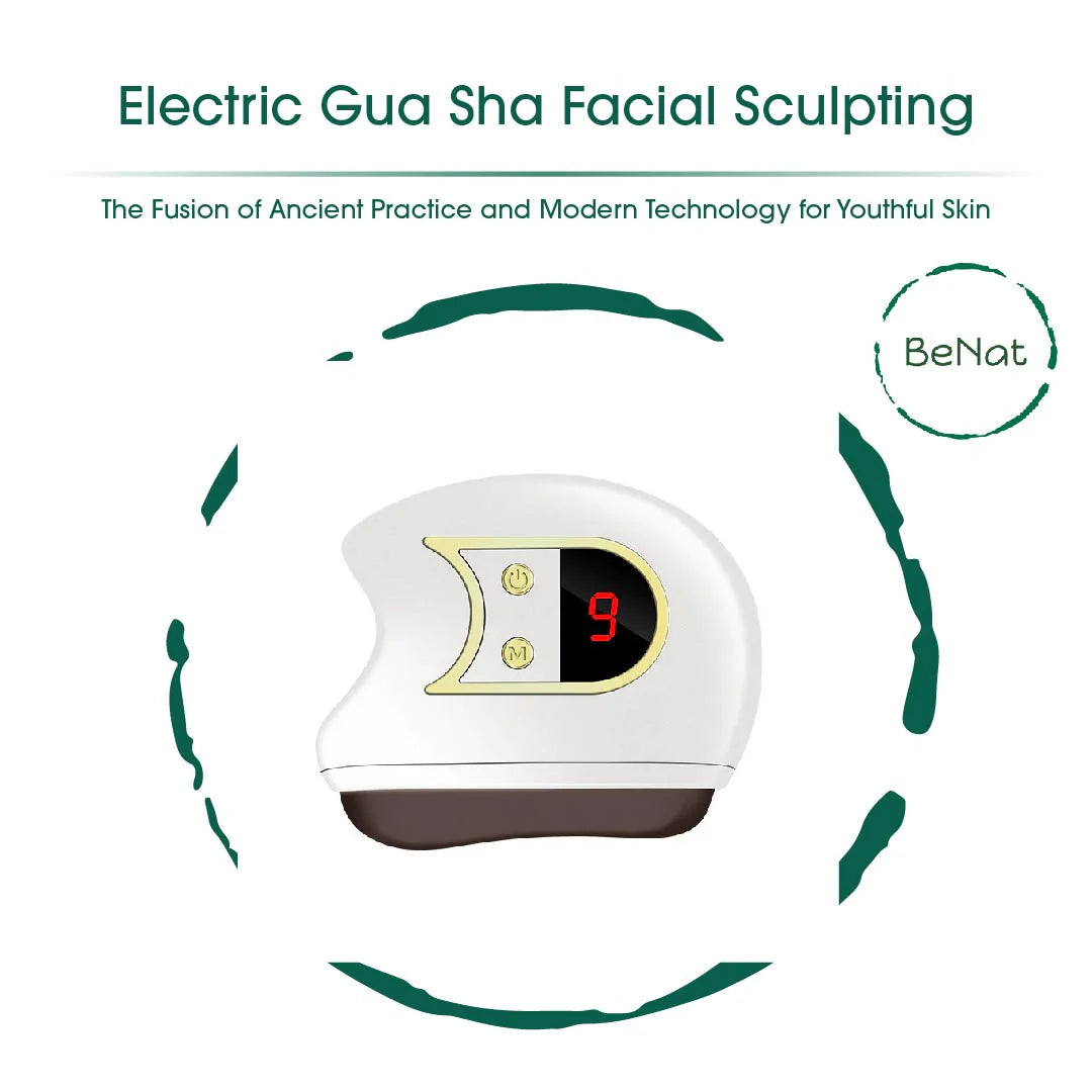 3-piece facial toolkit with LED wand, heated gua sha and microcurrent massager, view 2